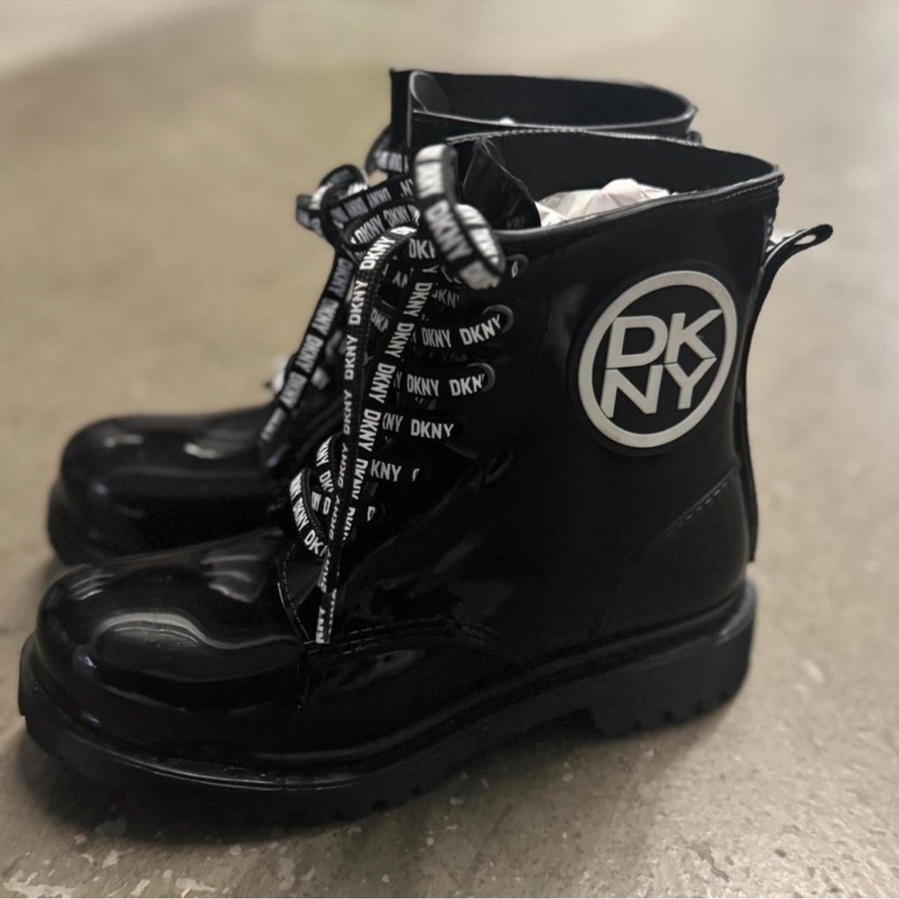 Size 6 - DKNY Black Combat Boots